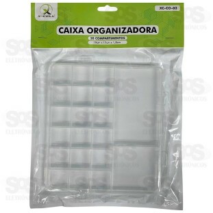 Caixa Organizadora Transparente 20 Divisões Xc-Co-03