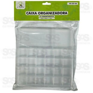 Caixa Organizadora Transparente 26 Divisões Xc-Co-04