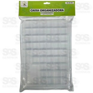 Caixa Organizadora Transparente 54 Divisões Xc-Co-08