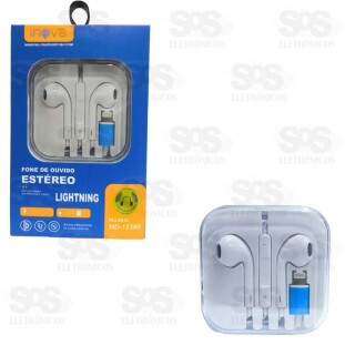 Fone De Ouvido Entrada Lightning Inova Fon-12380