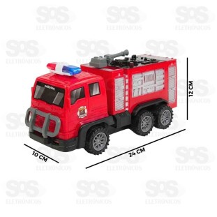 Caminhão Bombeiro De Controle Remoto Polibrinq Car831