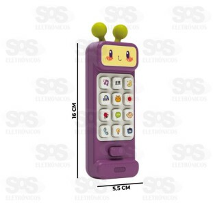 Telefone Infantil Musical Com Mordedor Polibrinq Bb035