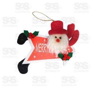 Plaquinha Com Boneco De Natal Bc87