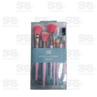 Kit De Pincéis Para Maquiagem Com 7 Unidades Mz63