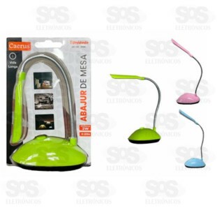 Luminária De Mesa Com Haste Articulada Caerus Crs-2207