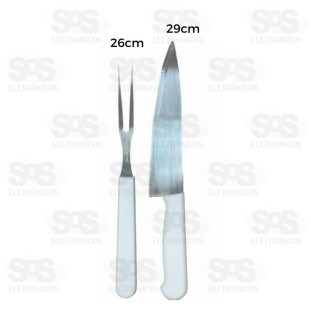 Kit Churrasco Aço Inox 2 Peças Caerus 2699