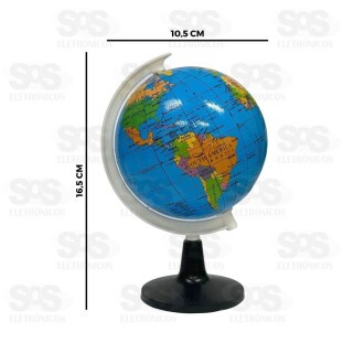 Globo Terrestre Giratório 10,5Cm Bar-711023-2