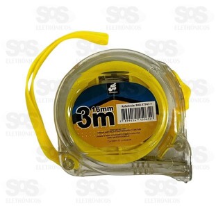 Trena 3Mx16Mm Transparente Com Trava Bar-57747-7