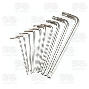 Kit Chave Torx T10 A T50 Com 9 Peças Bar-313002-4