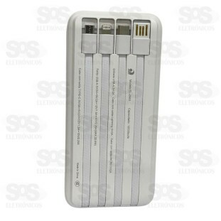 Carga Extra 10.000mAh 4 Interfaces Eletromex EL-2960