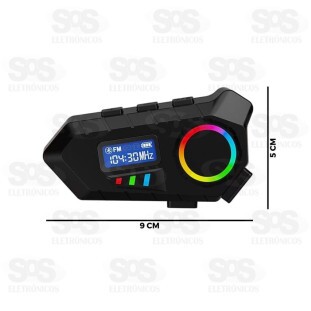 Intercomunicador Fone e Microfone Sem Fio Para Capacete Altomex Y10B