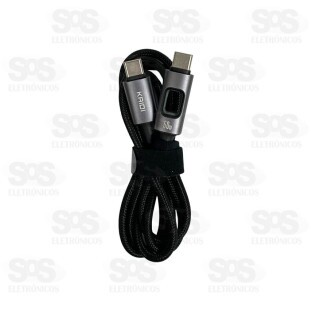 Cabo De Dados Type C Para Type C 60W 1 Metro KD-41CC