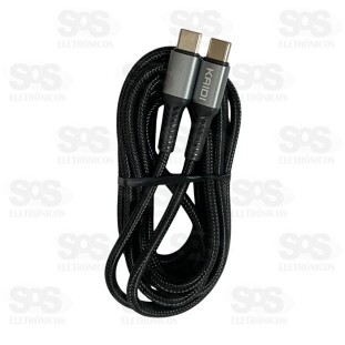 Cabo Turbo 60W Type C 2 Metros Kaidi KD-42CC