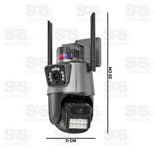 Câmera Dupla De Segurança Inteligente Com Wifi B-Max BM-IP172