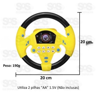 Volante de Carrinho com Som de Motor Toy King TK-AB3156