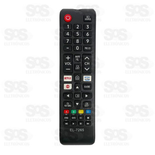 Controle Remoto Samsung Smart TV Eletromex EL-7265