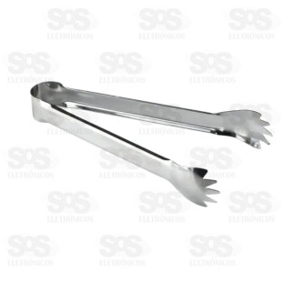 Pegador de Gelo 12,5cm Aço Inox Top Útil TOP1077