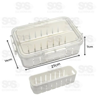 Cesto Organizador de Geladeira Com Tampa Hermética B-Max F1277