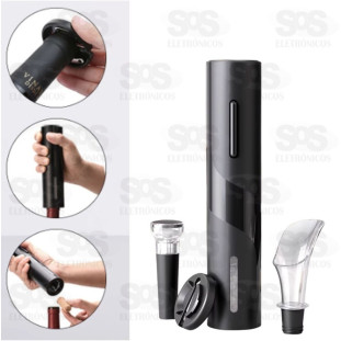 Abridor De Vinho Elétrico Com Acessórios B-Max F1155