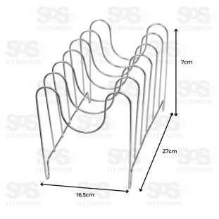 Organizador De Tampas Cromado B-Max BM-F1705
