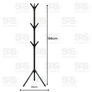 Cabideiro De Chão Mancebo 9 Ganchos B-Max F1561