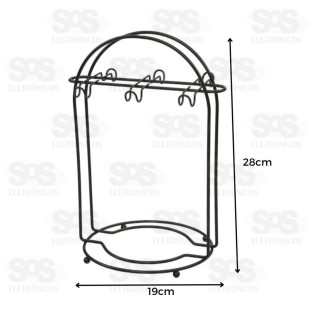 Suporte Para Xícaras e Pires de Ferro Forjado B-Max F-1749