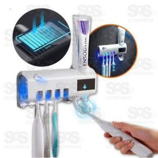 Porta Escova Com Suporte Para Pasta Automático e Esterilizador UV B-Max F1013B