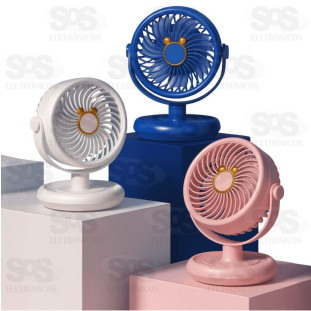 Mini Ventilador de Mesa Recarregável B-Max F1746