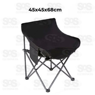 Cadeira Dobrável Portátil Bolsa Alça Transporte 120Kg Bolso RD1380