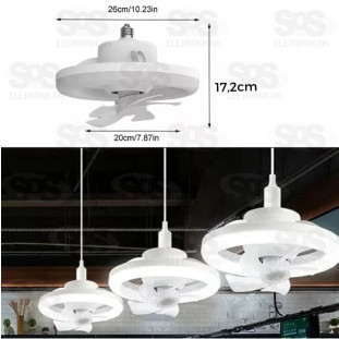 Luminária LED Com ventilador 50W e Controle Remoto B-Max BM-F3105