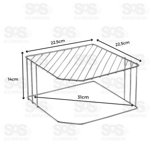 Organizador de Canto Cromado B-Max F1725