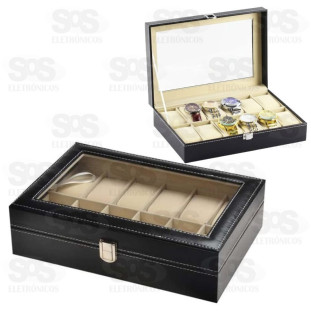 Caixa Organizadora de Relógios 12 Divisórias B-Max F1672