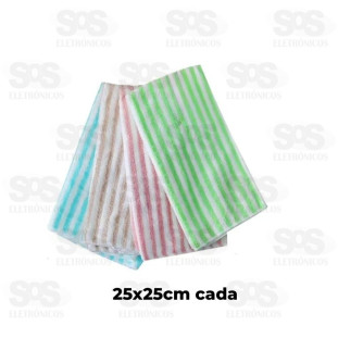 Kit 4 Pano De Microfibra 25x25CM B-Max F1264