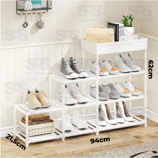 Estante Sapateira Multiuso 4 Andares B-Max F1313