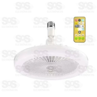 Luminária Com Ventilador 30W e Controle Remoto B-Max F3103