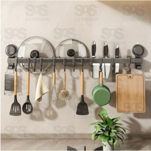 Suporte Com 10 Ganchos Com Ventosa B-Max F1590