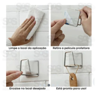 Suporte Para Pia Esponja e Bucha Inox 3 Unidades B-Max F1538