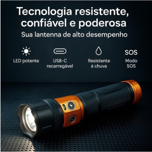 Lanterna Tática Sabre de Luz Laser Recarregável B-Max BM8415