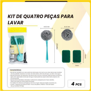 Kit Limpeza 4 Peças B-Max BM-F1491