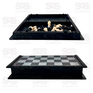Jogo De Xadrez Magnético 19,5CM LK-5078