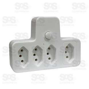 Adaptador 4 Tomadas Altomex AL-1383