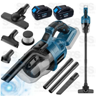 Aspirador de Pó Portátil Sem Fio 48v Luatek LWJ-268