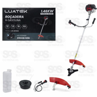 Roçadeira à Gasolina 52cc Profissional 1.46KW Luatek LWJ-ZD1004