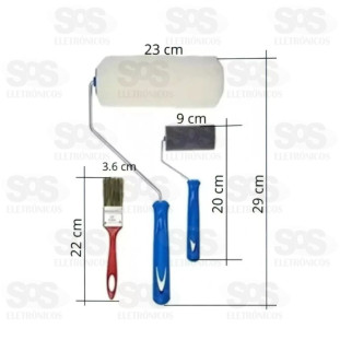 Kit Pintura Multiuso 4 Peças Lutek LWJ-1978