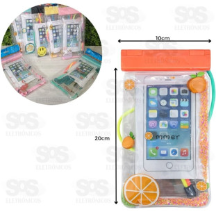 Capa Resistente à Água Cores Variadas Com Glitter Inova KV-294