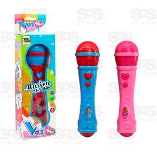 Microfone Infantil Toca Musica E Amplia A Voz Toy King TK-1716