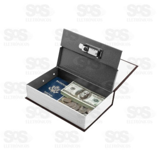 Cofre secreto livro com chave 1735