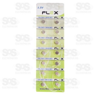 Bateria Botão 1,5V LR621/364A/AG1 Cartela Com 14 Unidades