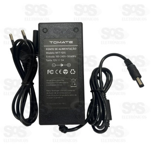 Fonte de Alimentação 12V/5A Tomate MTT-1205