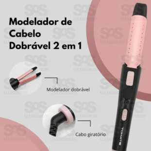 Modelador de Cabelo 2 em1 Bivolt 30W Tomate  MSE-3000